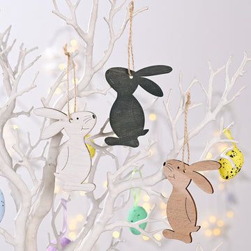 Easter Wooden Rabbit Pendant
