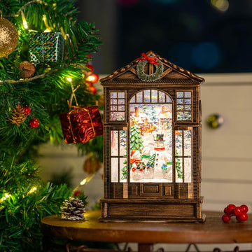 Christmas Snow LED Music Box