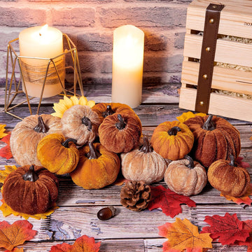 Thanksgiving Halloween Autumn Colorful Fabric Pumpkin Suit
