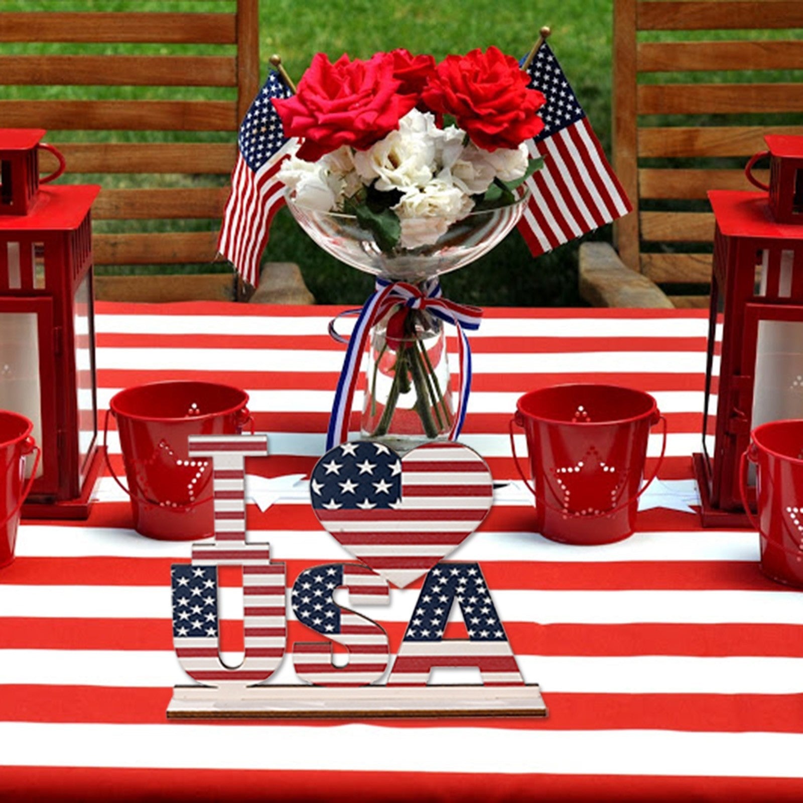 Independence Day Wooden Decor