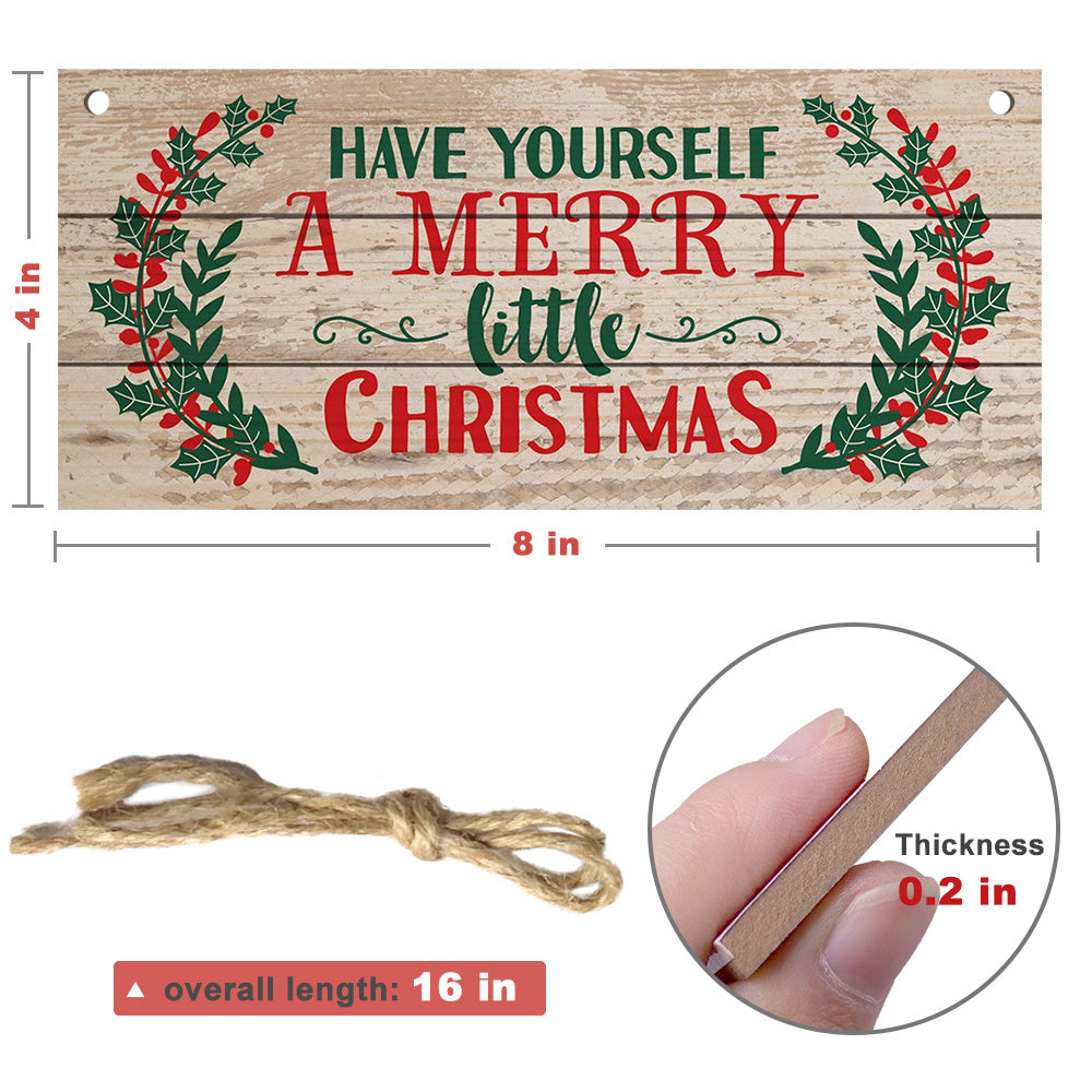 Christmas Greeting Wooden Sign
