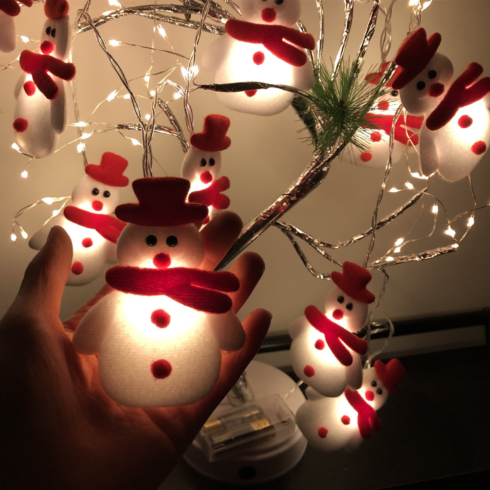 Christmas Snowman String Lights