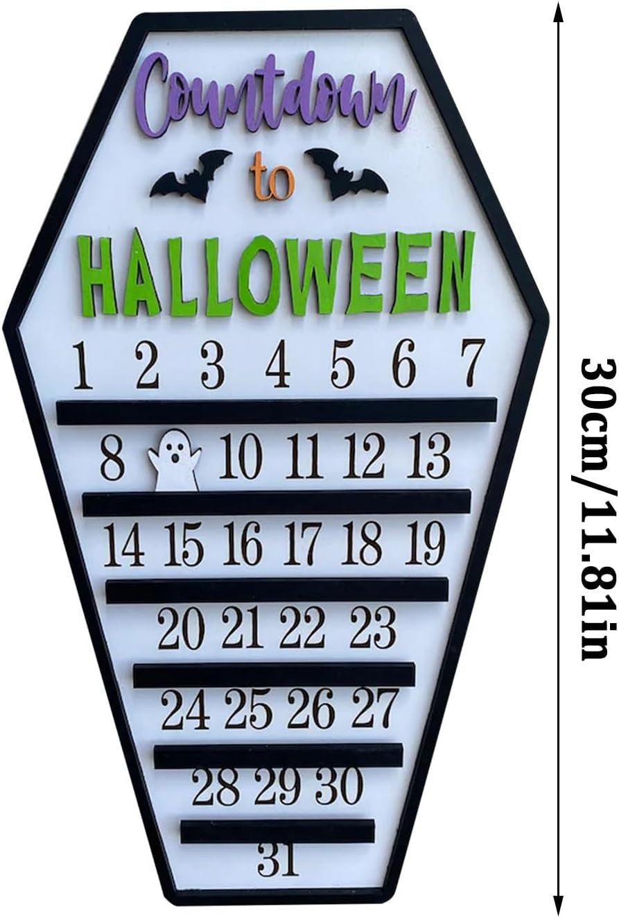 Halloween Wooden Calendar