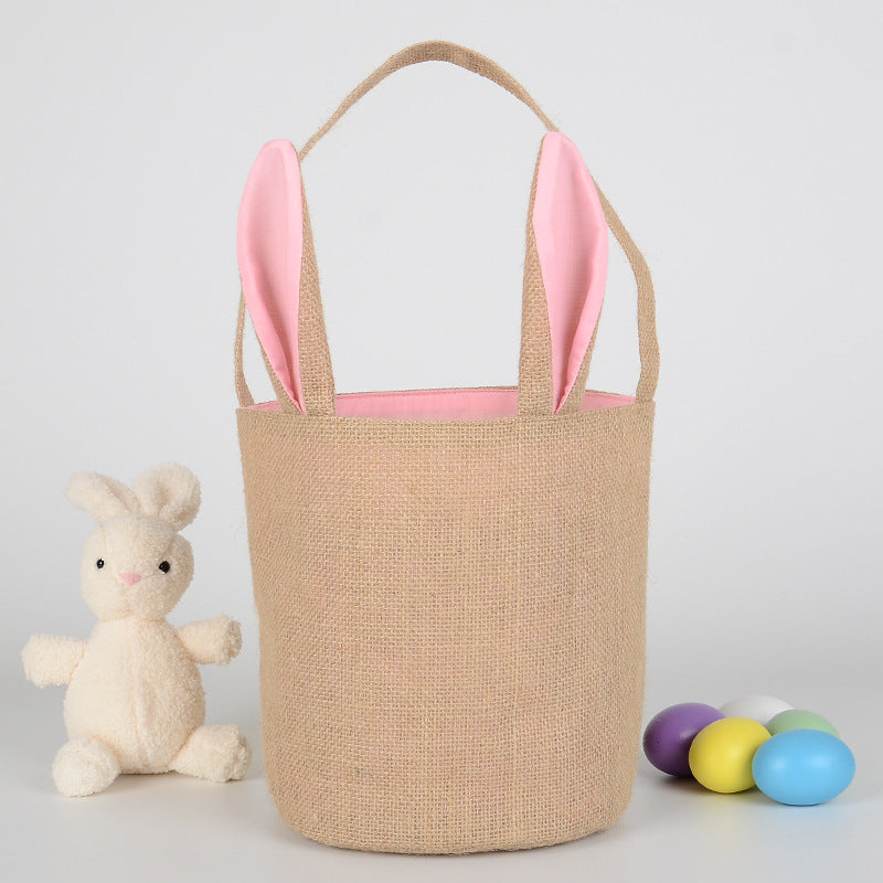 Easter Egg Hunt Jute Basket