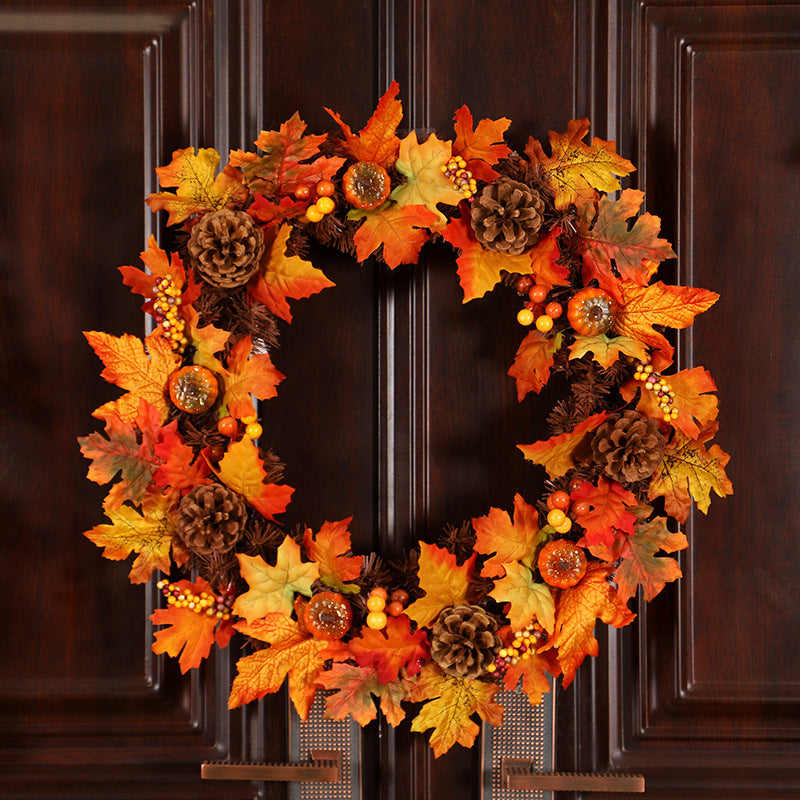Thanksgiving Autumn Leaf Wreath