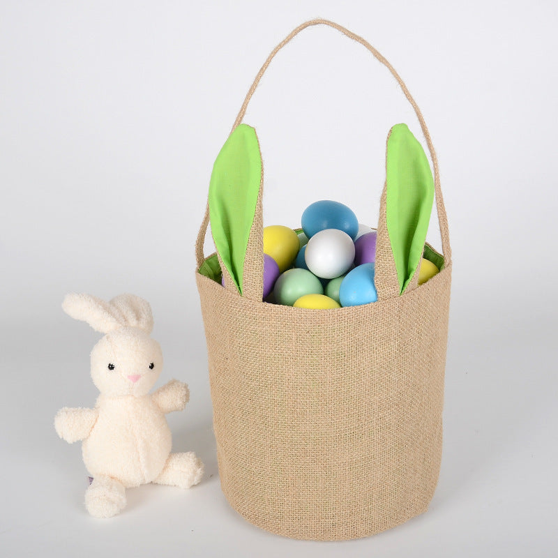 Easter Egg Hunt Jute Basket