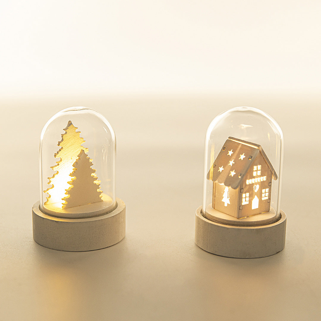 Christmas LED Wooden House