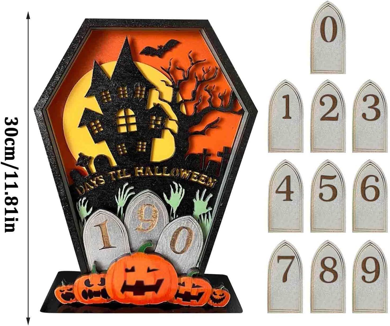 Halloween Wooden Calendar