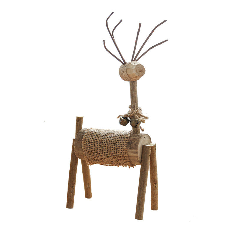 Christmas Wooded Deer Ornament