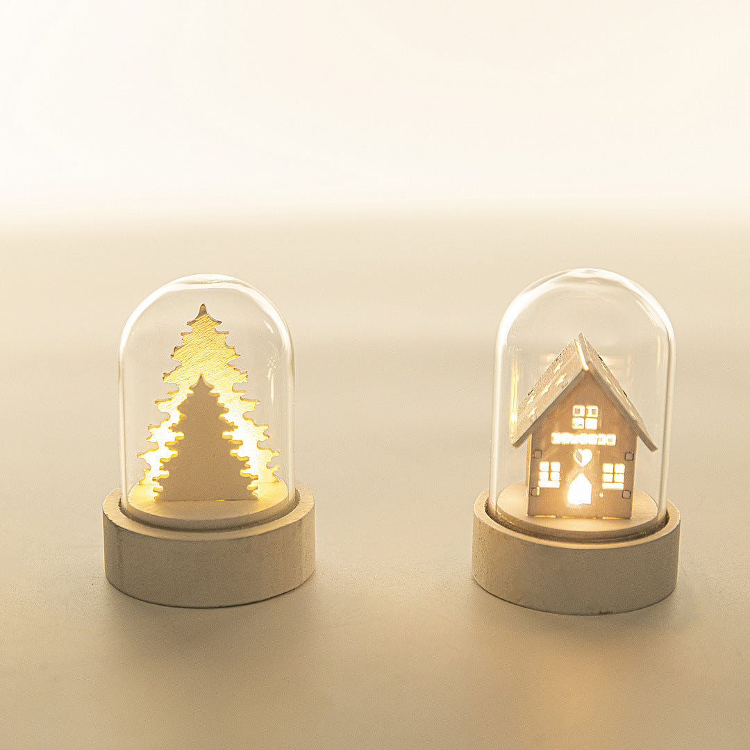 Christmas LED Wooden House