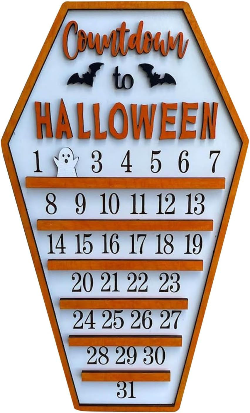 Halloween Wooden Calendar