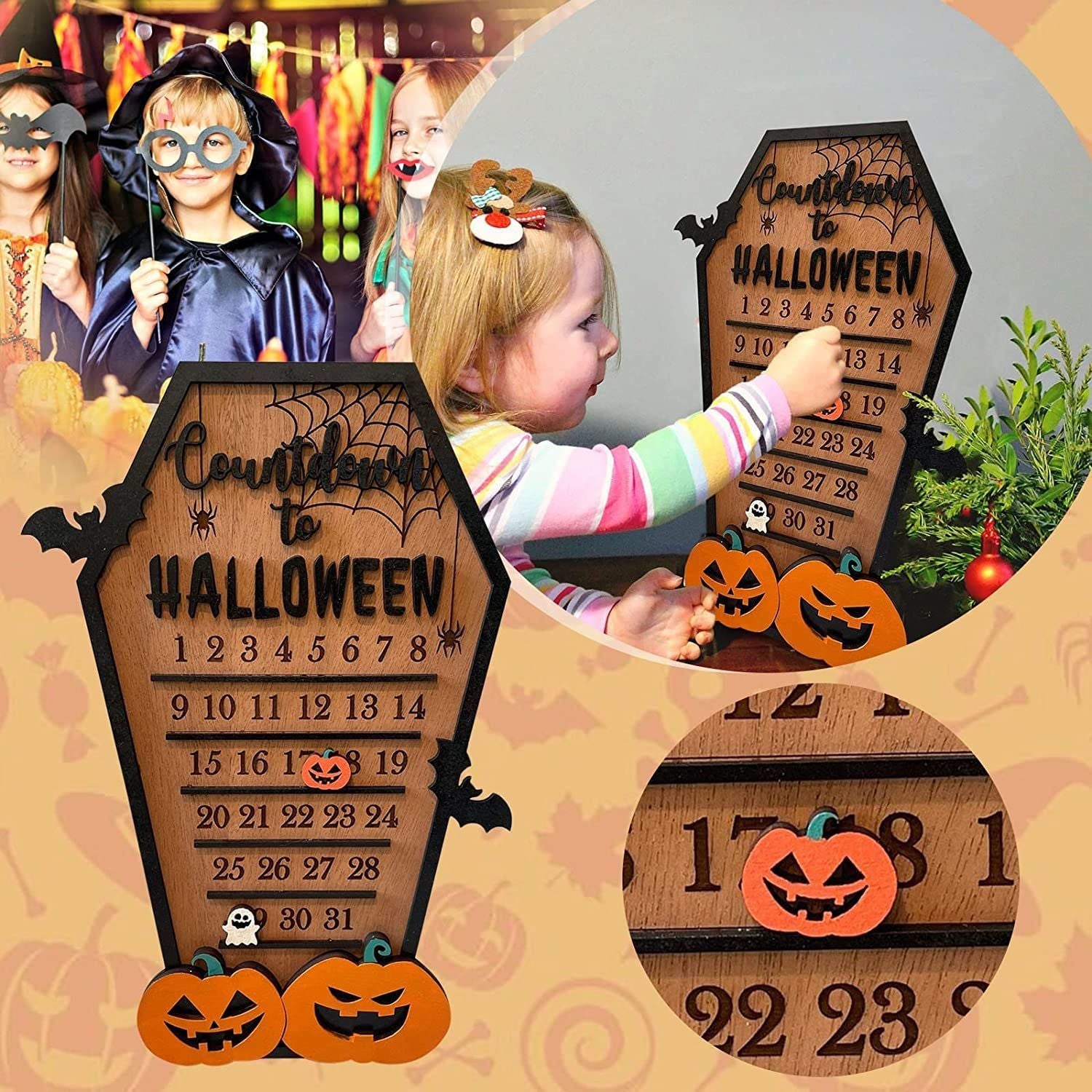 Halloween Wooden Calendar